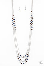 Load image into Gallery viewer, Seasonal Sensation Blue/ Multi Necklace
