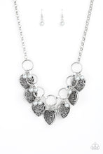 Load image into Gallery viewer, Very Valentine Blue/ Silver/ White Necklace
