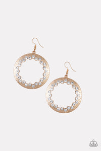 Gala Glitter Gold Earrings