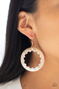 Gala Glitter Gold Earrings