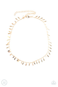 PURR-fect Ten Gold Choker Necklace