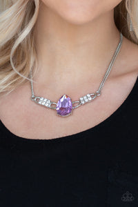 Way To Make An Entrance Purple Necklace