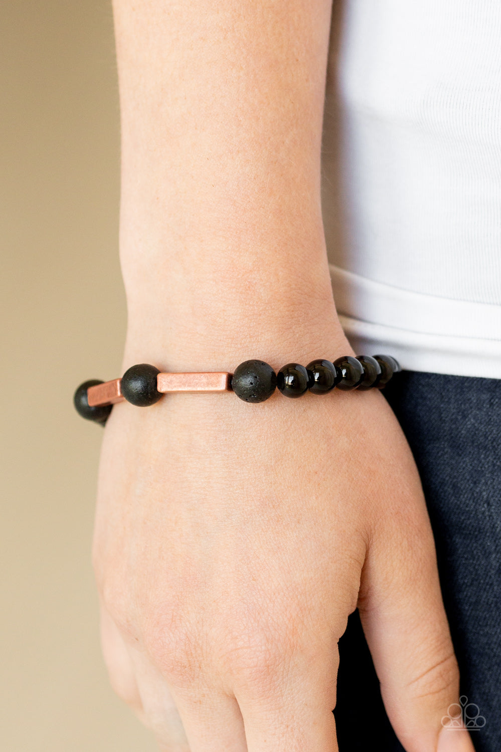 Metro Meditation Copper Bracelet