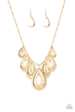 Load image into Gallery viewer, Teardrop Tempest Gold Necklace
