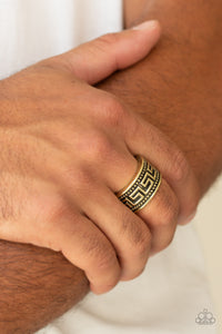 Tycoon Tribe Brass/ Silver Men Ring