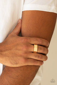 Atlas Black/ Gold Men Ring