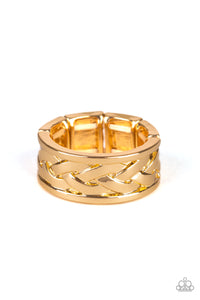 Game Over Men Gold Ring