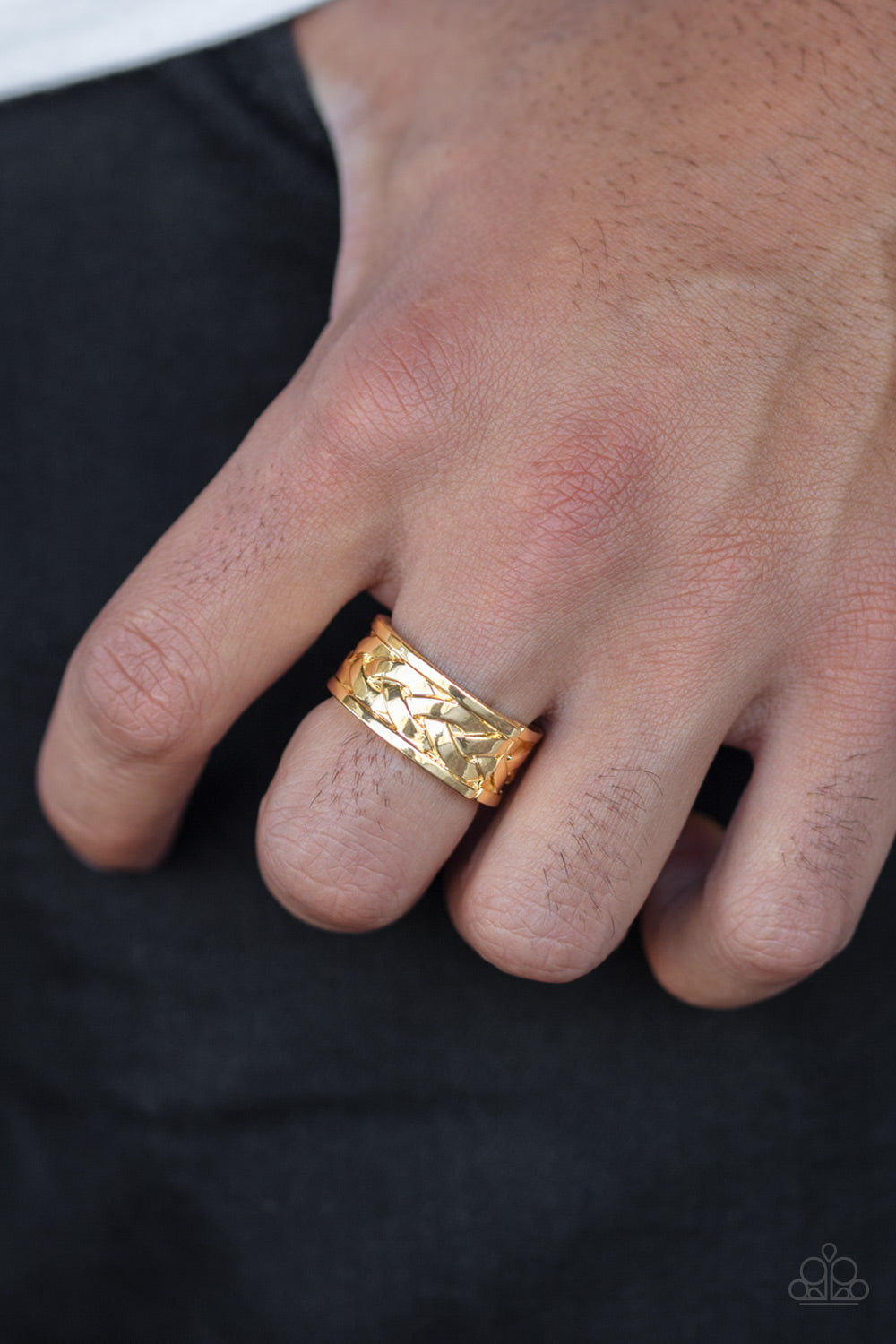 Game Over Men Gold Ring