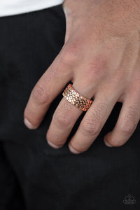 All Wheel Drive Copper Men Ring