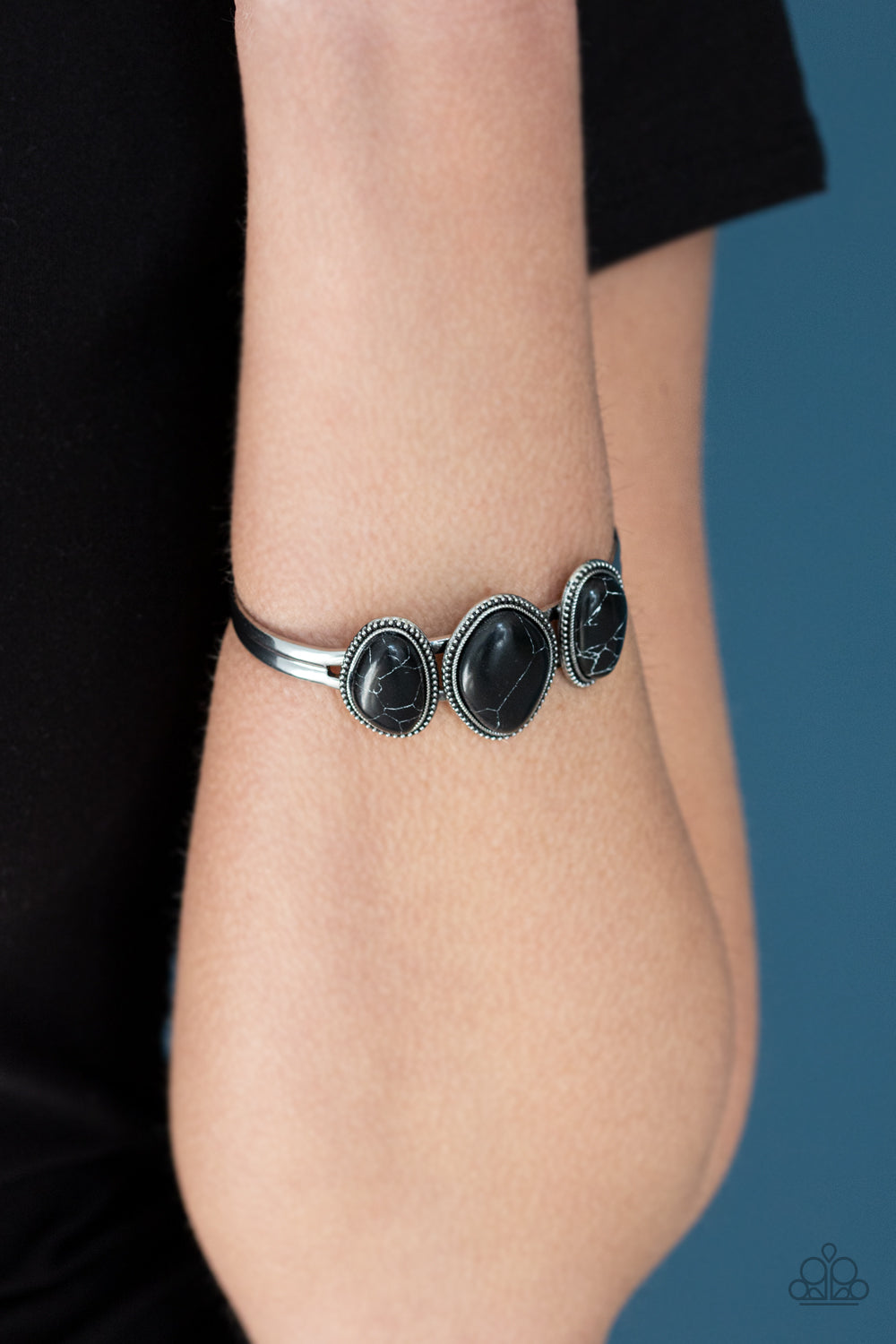 Stone Shrine Black Bracelet