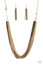 Load image into Gallery viewer, Beat Box Queen Gold Necklace
