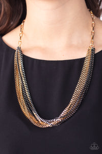 Beat Box Queen Gold Necklace