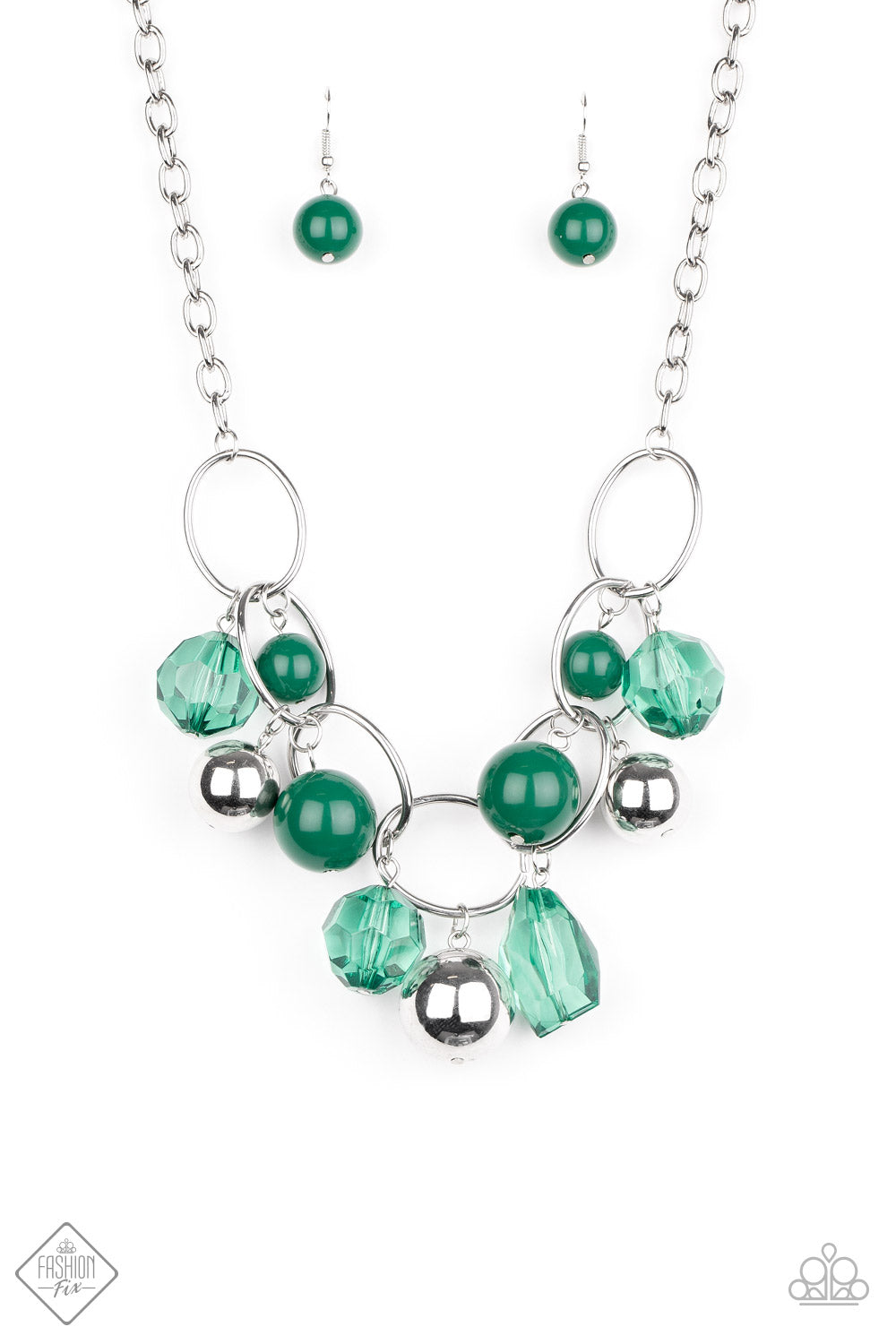 Cosmic Getaway Green Necklace