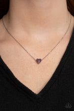 Cargar imagen en el visor de la galería, Hit Em Where It HEARTS Purple Necklace
