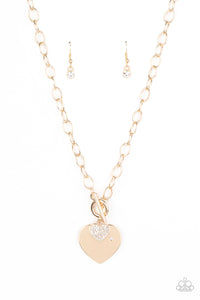 Heart-Stopping Sparkle Gold Necklace