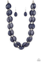 Load image into Gallery viewer, Two-Story Stunner Blue Necklace
