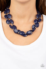 Load image into Gallery viewer, Two-Story Stunner Blue Necklace
