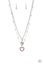 Load image into Gallery viewer, Never Miss a Beat Red Necklace
