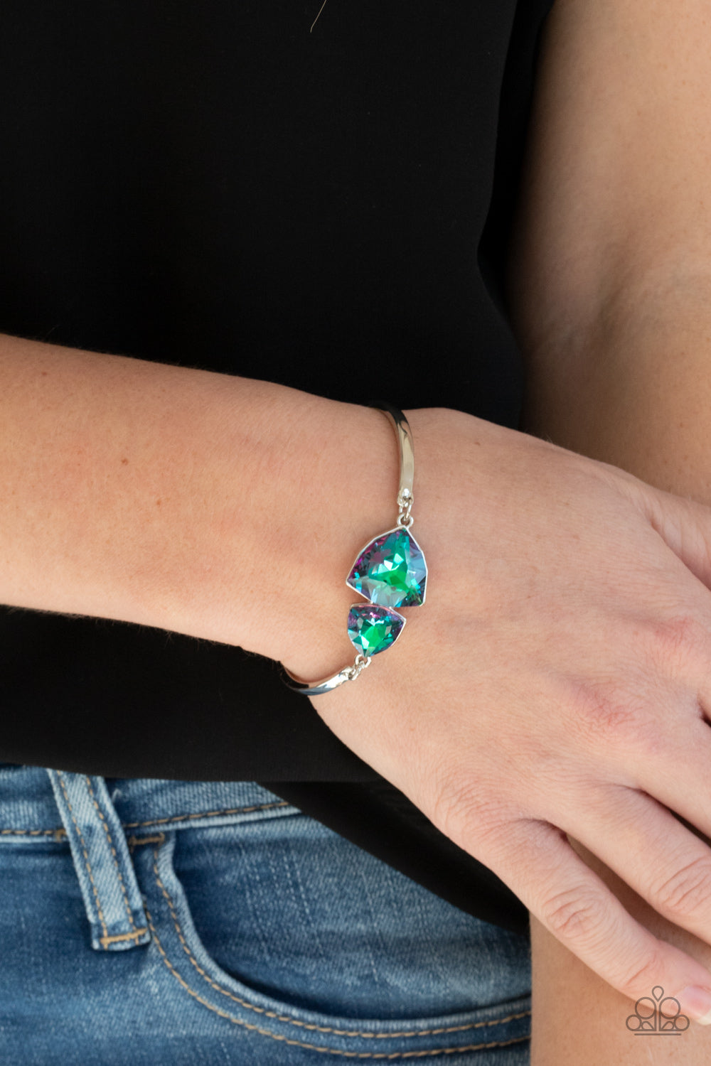 Deep Space Shimmer Green Bracelet