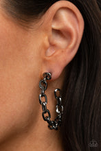 Load image into Gallery viewer, Stronger Together Black Earring
