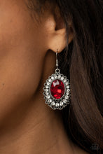 Load image into Gallery viewer, Glacial Gardens Red Earring
