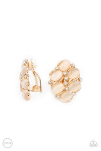 Row, Row, Row Your YACHT Gold Earring Clip-Ons