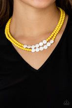 Load image into Gallery viewer, Extended STAYCATION Yellow Necklace
