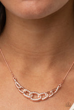 Load image into Gallery viewer, KNOT In Love Blue/ Copper Necklace
