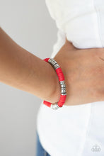 Load image into Gallery viewer, Stacked In Your Favor Red Bracelet
