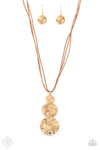 Circulating Shimmer Gold Necklace