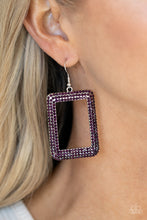 Load image into Gallery viewer, World FRAME-ous Purple Earring
