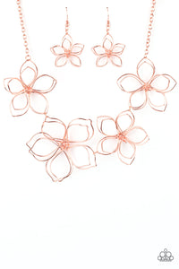 Flower Garden Fashionista Copper Necklace