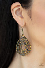 Load image into Gallery viewer, 5th Avenue Attraction Brass Earring
