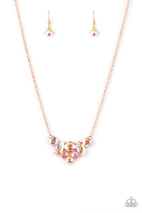 Lavishly Loaded Copper Necklace