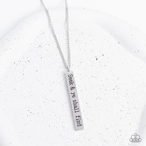 Matt 7:7 Gold/ Silver Necklace