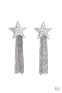 Superstar Solo White Earring