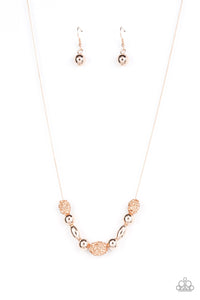 Space Glam Rose Gold Necklace