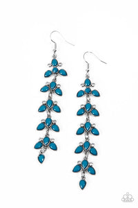 Fanciful Foliage Blue/ Purple Earring