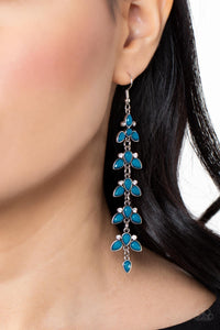 Fanciful Foliage Blue/ Purple Earring