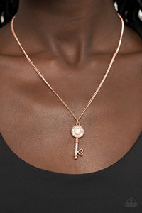 Prized Key Player Copper Necklace