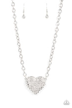 Load image into Gallery viewer, Heartbreakingly Blingy White Necklace
