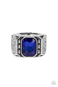 Metro Magnate Blue Mens Ring