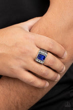 Load image into Gallery viewer, Metro Magnate Blue Mens Ring
