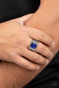 Metro Magnate Blue Mens Ring