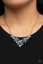 Load image into Gallery viewer, Floral Fashion Show Blue/ Pink Necklace
