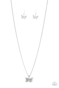 High-Flying Fashion White Necklace