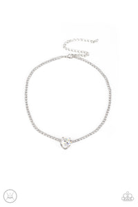 Flirty Fiancé White Necklace