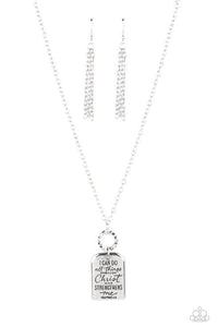 Persevering Philippians Silver Necklace