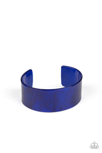 Glaze Over Blue/ Red Bracelet