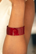 Load image into Gallery viewer, Glaze Over Blue/ Red Bracelet
